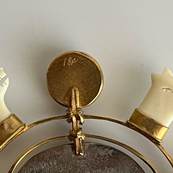 Carolyn Morris Bach Brooch Sterling Silver and 18K Gold - Picture 14 of 15